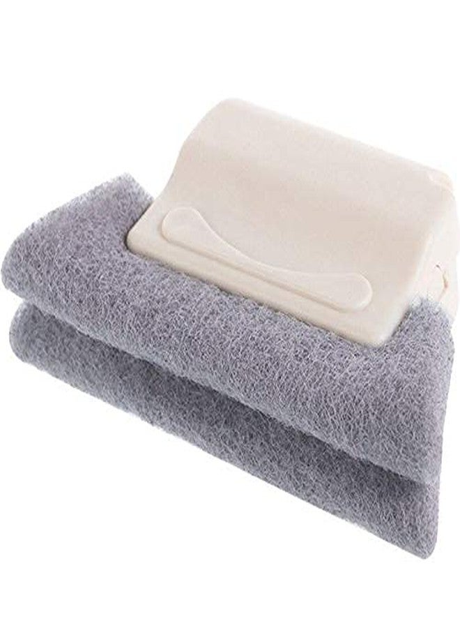 TORIOX فرشاة تنظيف إطارات النوافذ من توريوكس، وفرشاة تنظيف الغبار، ومجرفة صغيرة لتنظيف مسارات الأبواب، وأداة تنظيف الغبار لجميع الزوايا والحواف والفجوات، ضرورية للمكتب والمنزل والمطبخ - Image 1